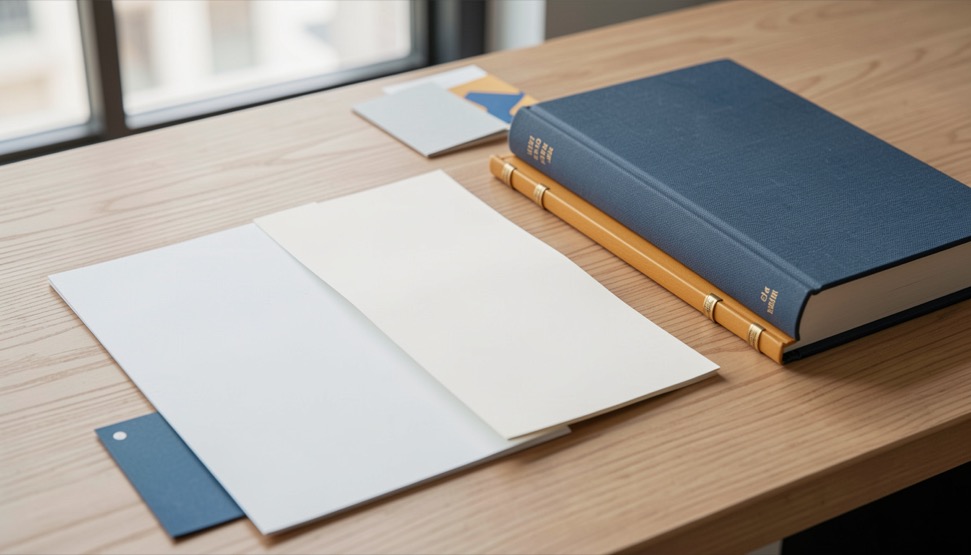 Sponsored Content: editorial desk and printed reference material